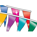 60' Metallic Rainbow Pennants w/ 40 Per String - Assorted